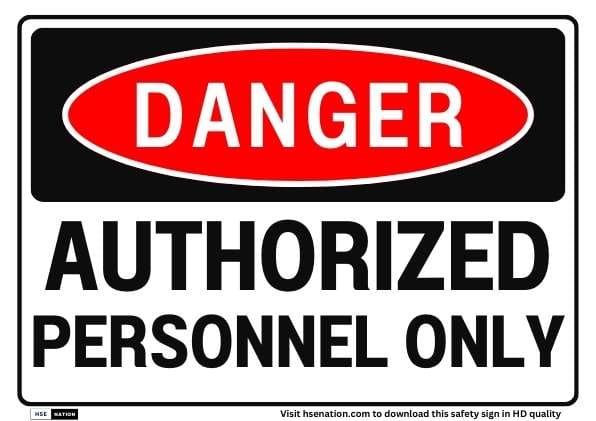 AUTHORIZED PERSONNEL ONLY