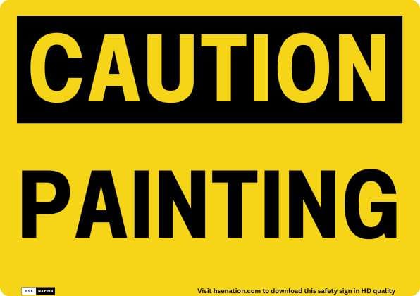 Caution Painting Sign