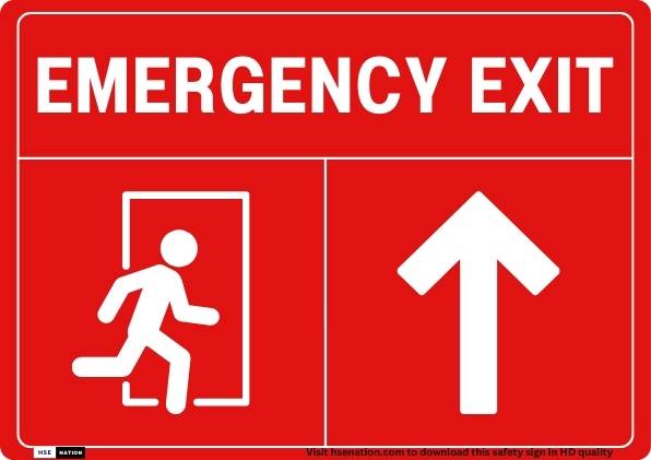 Emergency Exit Sign