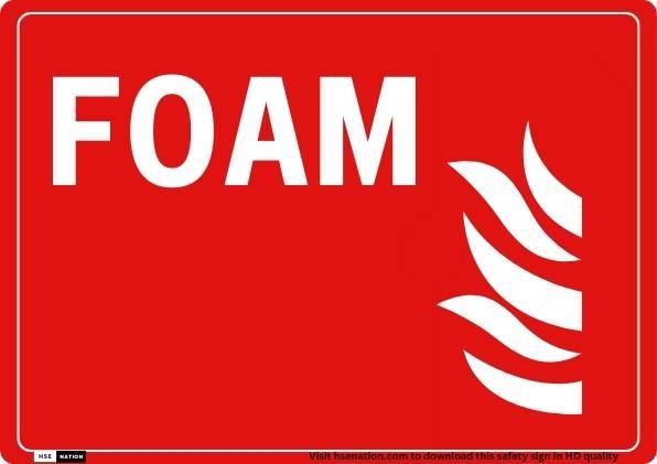 FOAM Extinguisher Sign