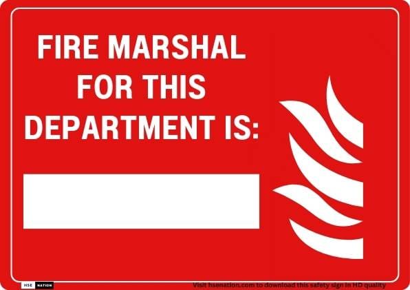 Fire Marshal For this Department is