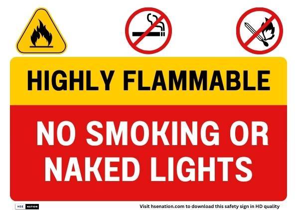 Highly Flammable - No smoking or naked lights