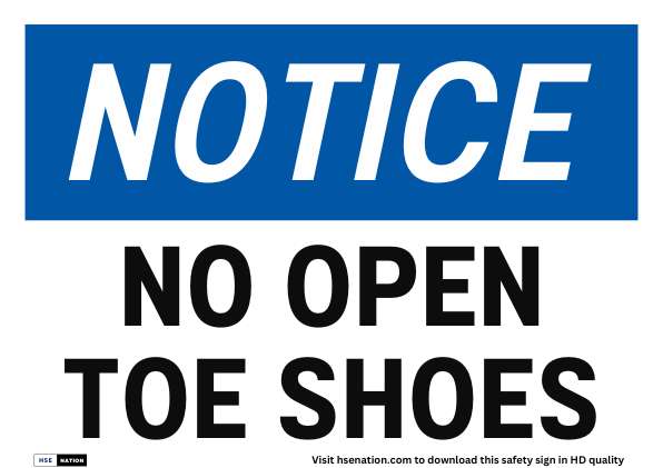 No Open Toe Shoes