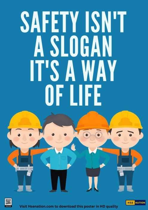 Safety Isn't A Slogan It's A Way Of Life - Safety Poster